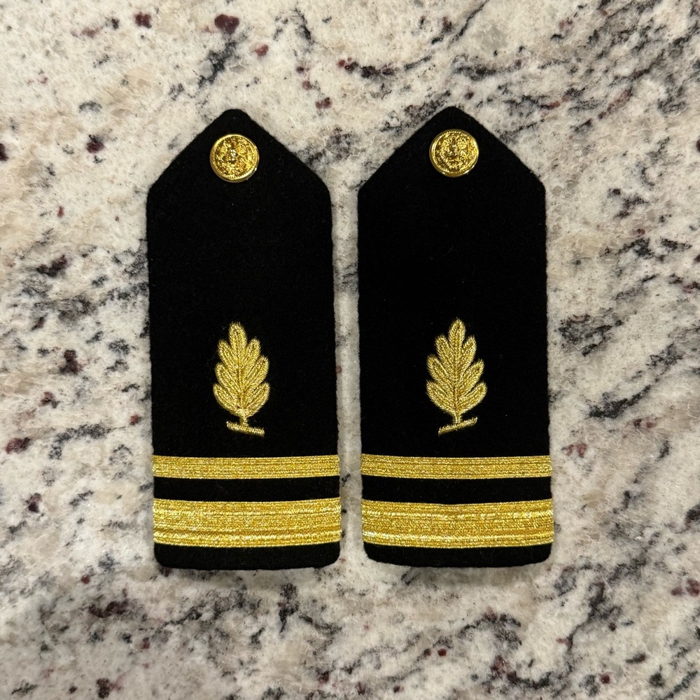 US Navy Hard Shoulder Boards Lieutenant Junior Grade O2 Medical Service Vanguard